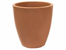 Pot en polyéthylène par rhopping terracotta 40x40