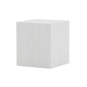 Table d'appoint cubique en bois blanc