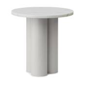 Table d'appoint en acier sable blanc et plateau white