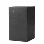 Table d'appoint Plinth Tall / Marbre - 30 x 30 x H 51 cm - Menu noir en pierre