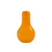 Vase en verre orange H15xD8cm