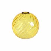 Vase Spiral / Ø 13 cm - Verre - & klevering jaune en verre