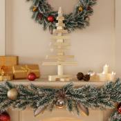 Vidaxl - Arbre de Noël en bois pour décoration 60