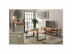 Vidaxl mobilier de salon 3 pièces bois d'acacia massif