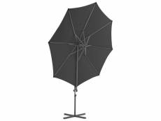 Vidaxl parasol en porte-à-faux avec mât en acier anthracite 300 cm 44630