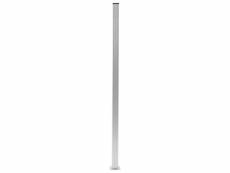 Vidaxl poteaux de clôture 3 pcs aluminium 185 cm 49077