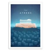 VISIT ATHENS - Affiche d'art 50 x 70 cm
