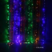 3x3m 300 lumières led rideaux lumières glaçon décoration