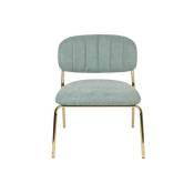 Boite A Design - Lot de 2 chaises lounge Jolien en tissu - Vert clair