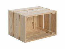 Caisse en pin massif modulable home box moyenne