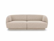 Canapé "miley", 2 places, beige, tissu chenille MIC_2S_140_F1_MILEY2