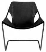 Chaise Paulistano version carbone - Objekto noir en cuir