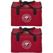 Cook Concept - Lunch bag fraicheur 2.6 litres (Lot de 2) Rouge - Rouge