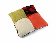 "coussin velours patchwork thomas"