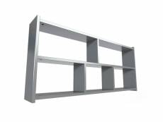 Étagère pour lit mezzanine largeur 160 gris aluminium