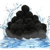 Filter Balls 1400 g, balles filtrantes piscine pour filtre à sable de piscine-Noir - Swanew