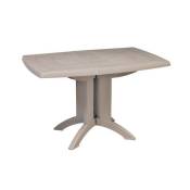 Grosfillex - Table pliante Vega - Lin - 118x77 - Résine