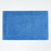 Homescapes - Tapis de Bain Uni 100% Coton Turc Bleu de cobalt - Bleu Cobalt
