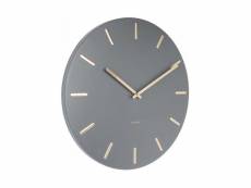 Horloge en métal charme 45 cm gris