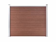 Joli clôtures et barrières selection tripoli panneau de clôture wpc 180x146 cm marron