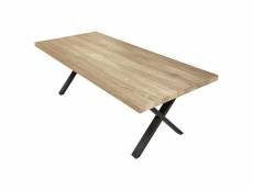 Massire - table rectangulaire 200cm aspect bois