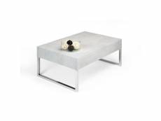 Mobili fiver, table basse, evo xl, béton, made in italy
