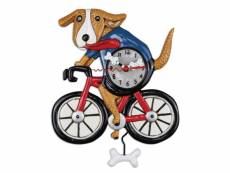 Pendule en forme de chien à vélo par allen
