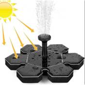 Pompe à eau solaire Fontaine Mini Piscine Eau fontaine Maison Fournitures de jardin à l'extérieur - black