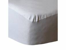 Protège matelas imperméable en coton bonnet 30 cm protect - blanc - 80x200 cm