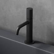 Robinet mitigeur noir mat design minimaliste 20,7 cm robinet de salle bains pour lavabo et vasques - Noir mat - Sogood