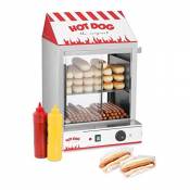 Royal Catering Cuiseur à Vapeur Hot-Dogs Machine Appareil a Hot Dog RCHW 2000 (2000 W, Capacité: 200 saucisses, 50 petits pains, Plage de température