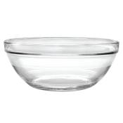 Saladier empilable 3,45L en verre trempé résistant transparent