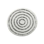 Spirella - Tapis de bain Coton saturn 60x60cm Noir & Blanc Blanc