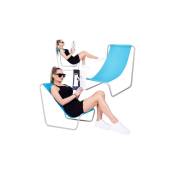 Springos - Chaise longue avec sac de transport Chaise longue en tissu 50x60x52 cm légère facile à ranger Chaise longue de plage Superstar entre les
