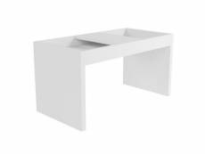 Table basse rectangle 68 cm blanche 30333.039
