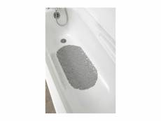 Tapis fond de baignoire anti-dérapant bulles 69 x 36 cm gris perle - tendance