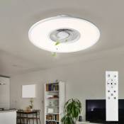 Ventilateur de plafond avec éclairage Plafonnier ventilateur led, télécommande, 10 niveaux, dimmable, 1x led 32W 2600lm 2700-5000K blanc chaud-blanc