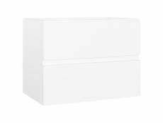 Vidaxl armoire d'évier blanc 60x38,5x45 cm aggloméré