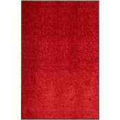 Vidaxl - Paillasson lavable Rouge 120x180 cm