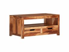 Vidaxl table basse 84x49x40 cm bois d'acacia massif
