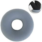 Xinuy - Coussin d'air rond gonflable avec support lombaire pour les hémorroïdes, la grossesse, les douleurs au coccyx (couleur grise)