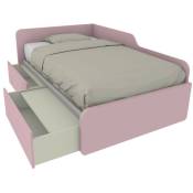 1264C - Canapé-lit de forme simple 120x190 avec tiroirs