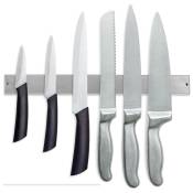3x Porte Couteaux de Cuisine,Barre Magnétique pour Couteaux 40 cm, magnétique en Inoxydable 304 - Einfeben