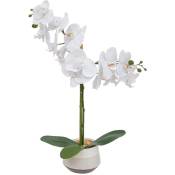 Atmosphera - Orchidée artificielle Clera H52cm blanc créateur d'intérieur