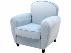 Bobochic fauteuil club design onyx bleu ciel