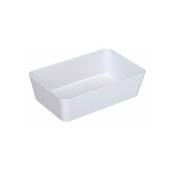 Boite de rangement salle de bain Candy, bac de rangement salle de bain, Large, Plastique, 22x14x6 cm, Blanc - Wenko