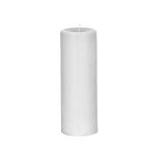 Bougie décorative cylindrique blanche H20