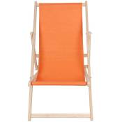 Chaise de plage pliante chaise de jardin en bois chaise
