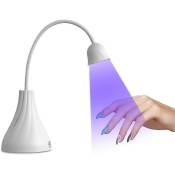 Crea - Lampe à ongles uv led, Mini Lotus mains libres, sèche-ongles rotatif à séchage rapide, lampe de polymérisation pour vernis à ongles, lampe de