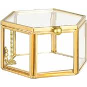 Ensoleille - Boîte à bijoux en verre métallique,
